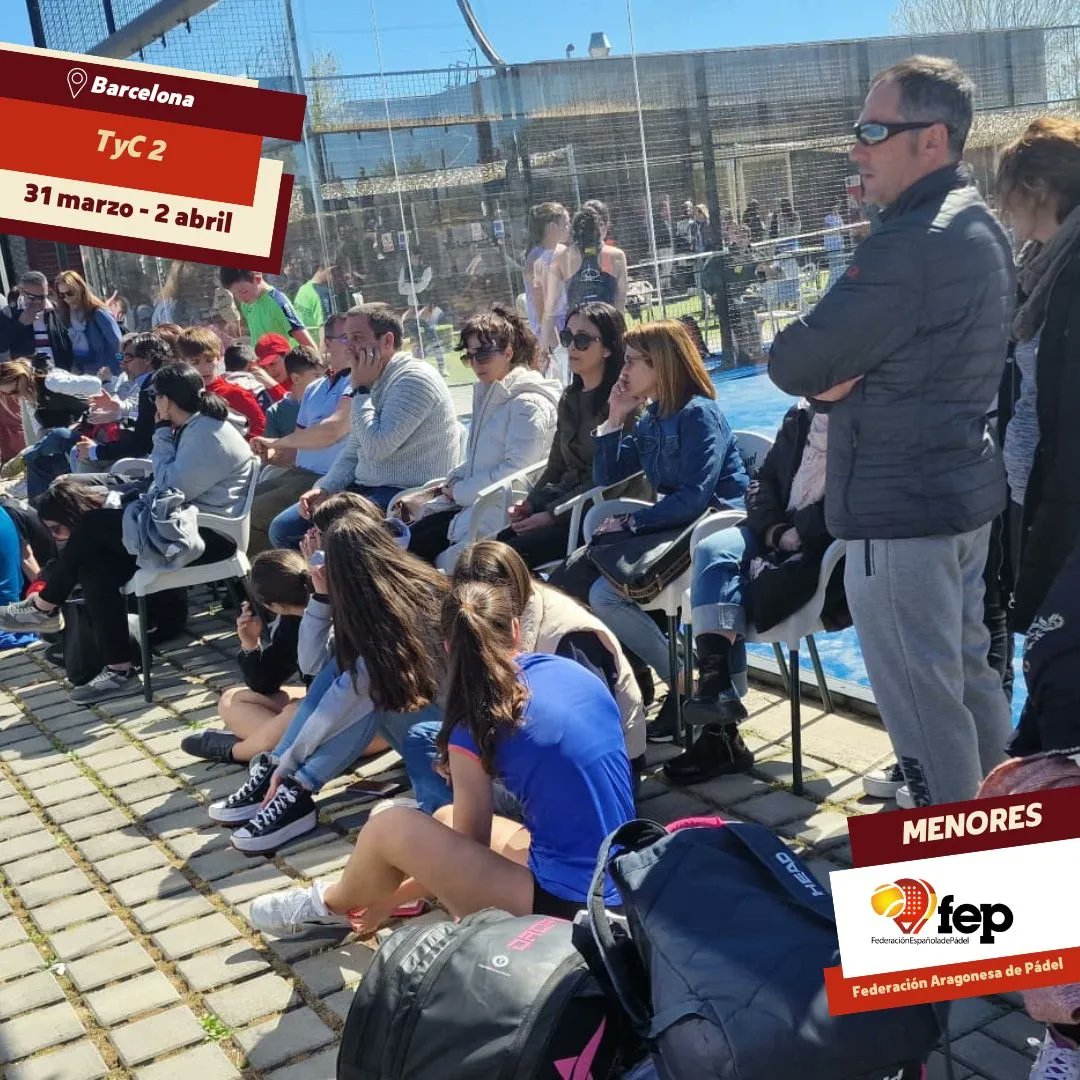 padelfederacion's tweet photo. 🔛 #TyC2 en Barcelona
📸 En juego la jornada final
👉🏽 Consulta los resultados, cuadros y horarios en ➡ https://t.co/iZVqjiCnZH
🤝🏽 @fcatalanapadel
📌 @padelbcnelprat
#FEP #padelFEP #CircuitoNacionalMenores https://t.co/7zMNd3EV8K