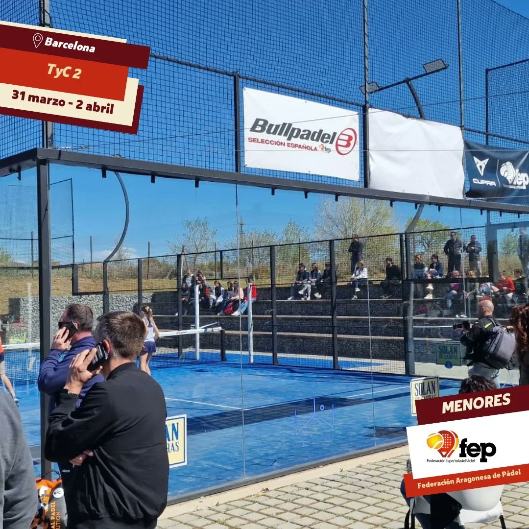 padelfederacion's tweet photo. 🔛 #TyC2 en Barcelona
📸 En juego la jornada final
👉🏽 Consulta los resultados, cuadros y horarios en ➡ https://t.co/iZVqjiCnZH
🤝🏽 @fcatalanapadel
📌 @padelbcnelprat
#FEP #padelFEP #CircuitoNacionalMenores https://t.co/7zMNd3EV8K