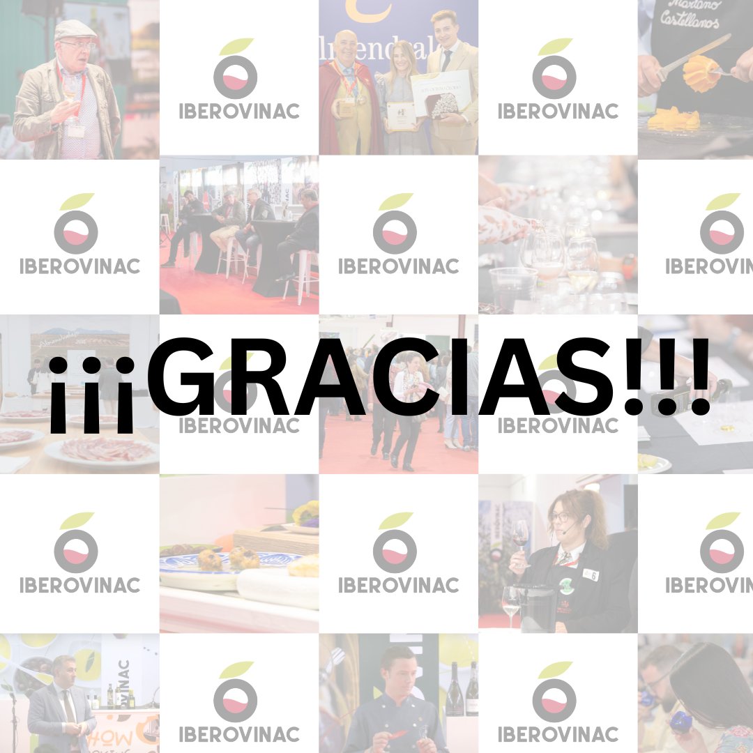 iberovinac's tweet photo. #Iberovinac2023 🍷🫒 cierra sus puertas con la mirada puesta en 2024, pero, no sin antes, agradeceros a todas las personas que habéis trabajado, participado y asistido durante esta semana a nuestra feria.

A todos… ¡¡¡GRACIAS!!! 😇

¡Nos vemos en 2024 😉 ! https://t.co/jHikSZBxeU