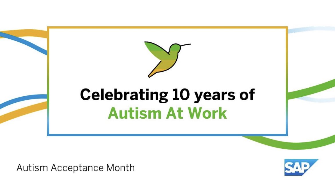 Today, on April 2, is #WorldAutismAwarenessDay and this year SAP’s Autism at Work program turns 10! 🦋

#ProudAlly #NeurodiversityMatters #LifeAtSAP 
#autism #autismawareness #autismatwork 🧩