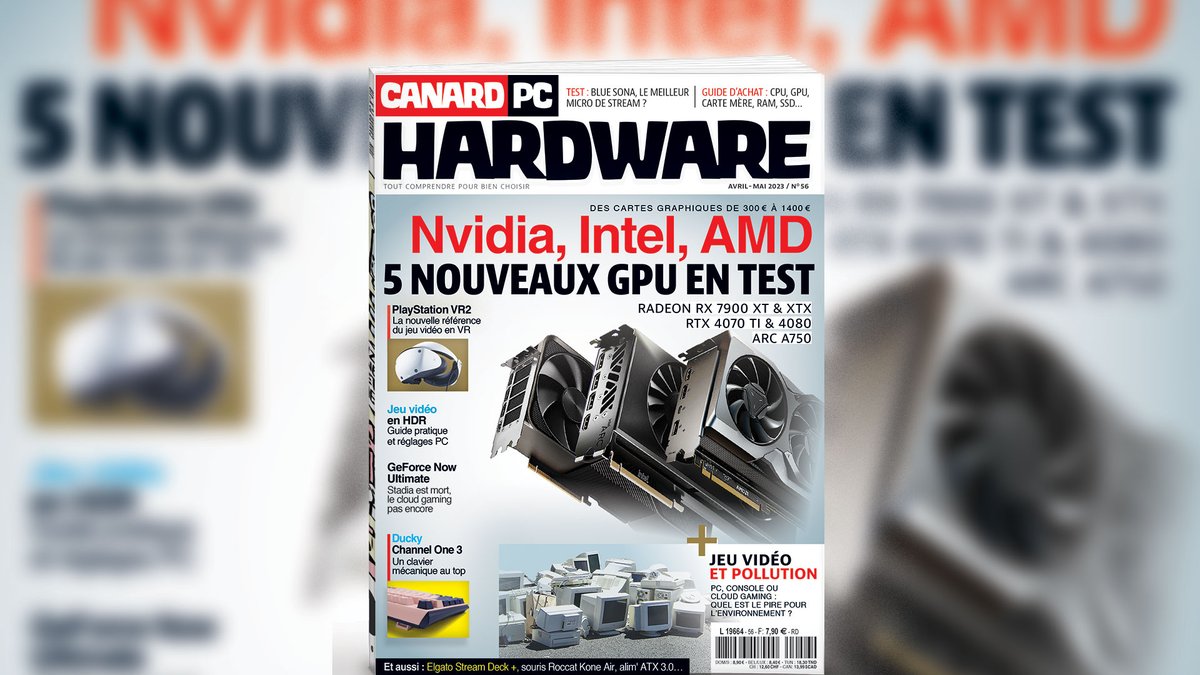 Il est beau, il est chaud, c'est Canard PC Hardware n° 56 ! Au menu ce trimestre : des tests de GPU en veux-tu en voilà, du PlayStation VR2, l'impact écologique du jeu sur PC, etc. canardpc.com/?p=48517