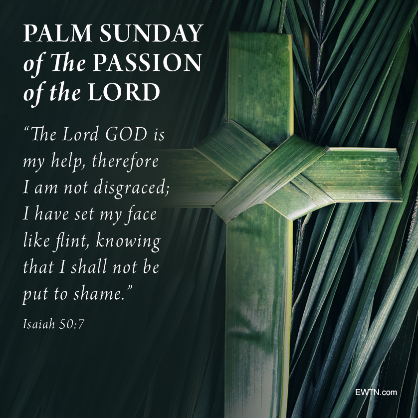 EWTN's tweet image. Holy Week begins TODAY!

Immerse yourself in the Lord's Passion: bit.ly/EWTN_HolyWeek