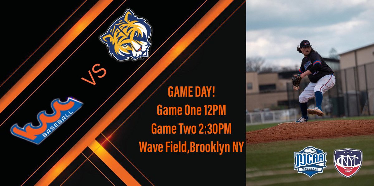 KCCWaveBaseball's tweet image. We wrap up our season series with QCC today with a Sunday DH. First pitch scheduled for 12PM. Let’s stay hot 🌊! #cunyac #wavebaseball #kccbaseball #njcaa #njcaabaseball #jucobaseball #collegebaseball