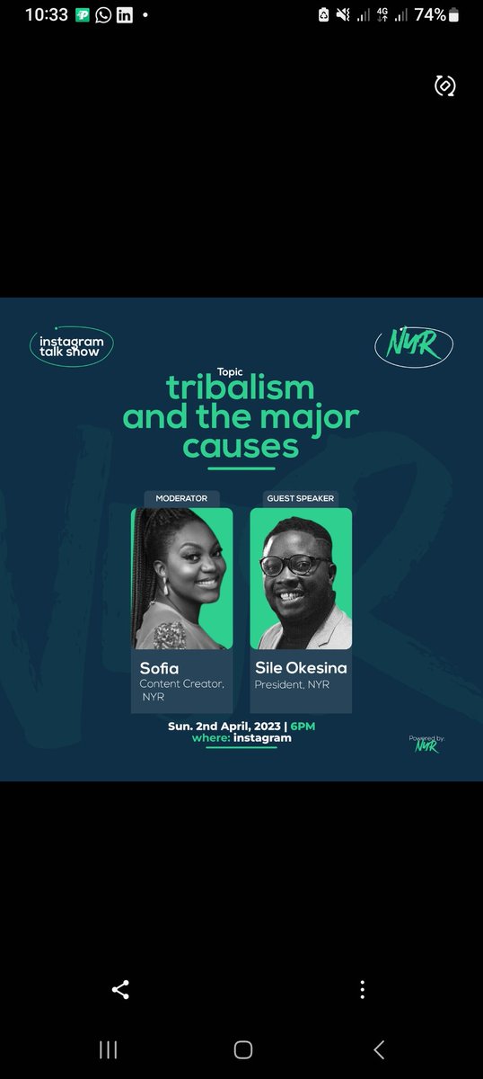 MaotehLara's tweet photo. @NYRCommunity What is TRIBALISM? Root Causes? What led to  TRIBALISM in Nigeria?
JOIN BY 6pm today ..BE A PART OF THIS DISCUSSION. AIR YOUR OPINION👌 https://t.co/dLRM5ZEU8T