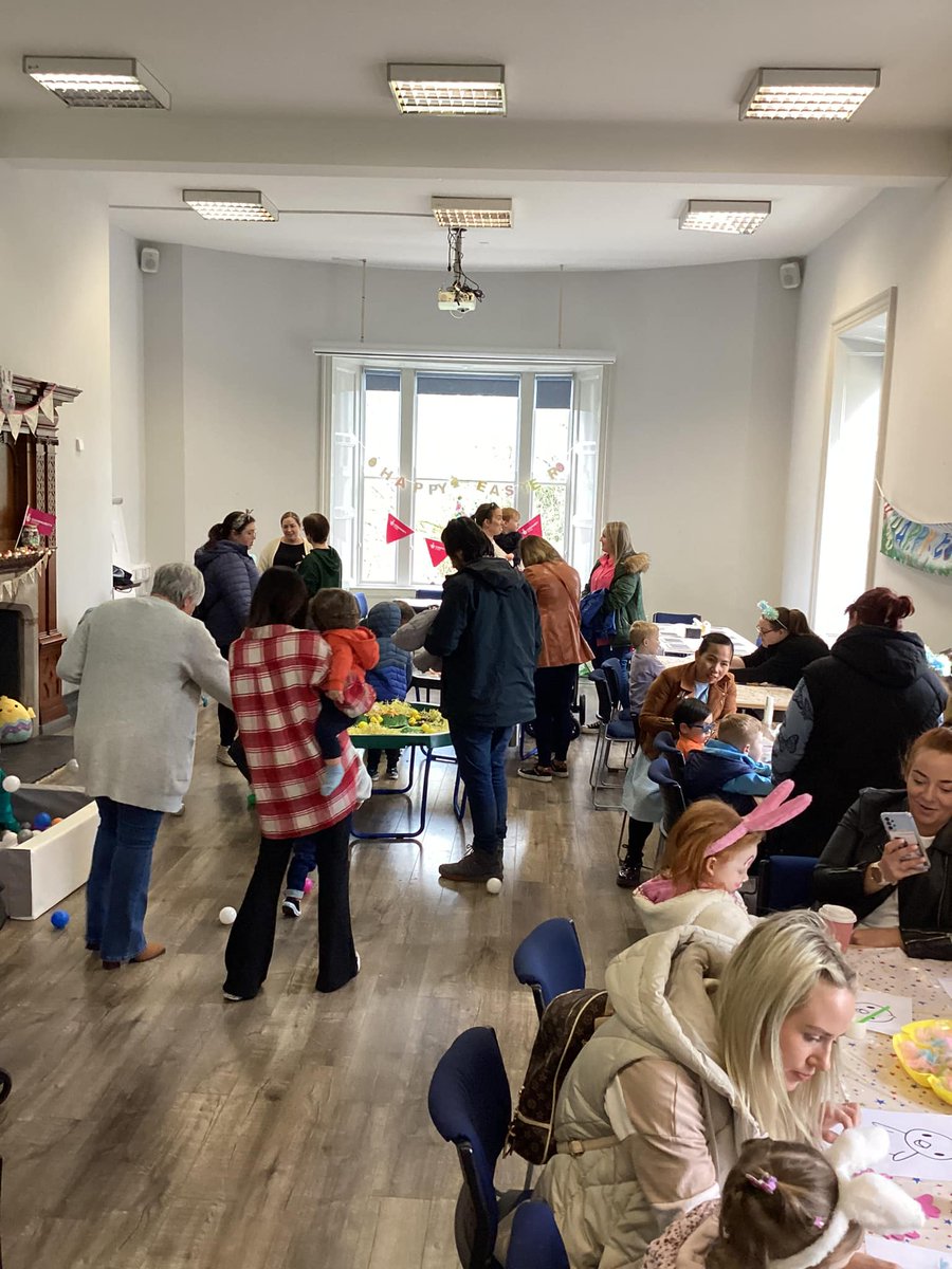 thewomenscen's tweet photo. On Thursday we were doing what we do best, providing an Easter Event for the families of DCSDC. Thank you to the National Lottery Community Fund for funding our Recover Rebuild and Renew project. #mumswellbeing #childsdevelopment #integration #reducedisolation.
@TNLComFundNI https://t.co/ottEj8ujfc