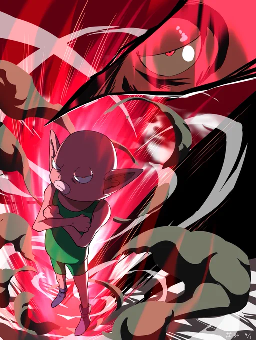 ヒーローズ界の覇者モナカ(公式エイプリルフールネタ)#ドラゴンボールヒーローズ  #イラスト 