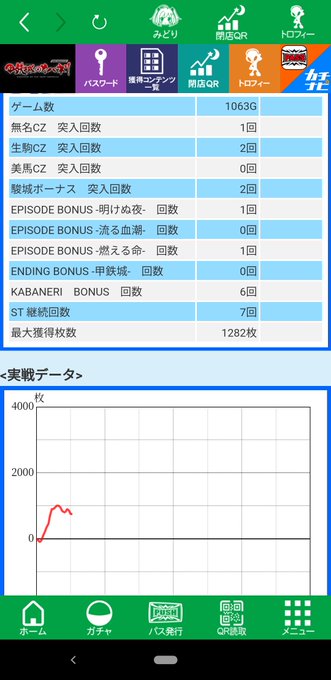 またトイレを借りに二軒目へ。ちょうどカバネリで496で辞められたので着席。5Kで生駒からエピボでまた燃える命。その帰りに