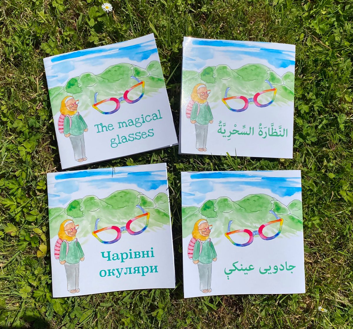 kitabnabooks's tweet photo. Our multi-lingual “magical glasses” series reflects the hopes of children already resettled in Northern Ireland, and the friends they would love newcomer children to make 💛 

📚 https://t.co/vNGPLkn0oq https://t.co/NDmZKAO7bS