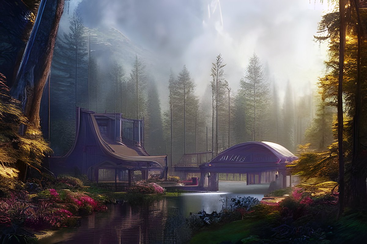 House of tomorrow surrounded by nature
.
Made with <a href="/Pixelz__ai/">Pixelz.AI</a> 
.
.
.
#artificialintelligence #ai #digitalart #pixelz #generatedart #aidigitalart #aigenerativeart #aiart #aiartwork #digitalartist #aiartgallery #pixelzai #aiartificialintelligence #future #house #nature