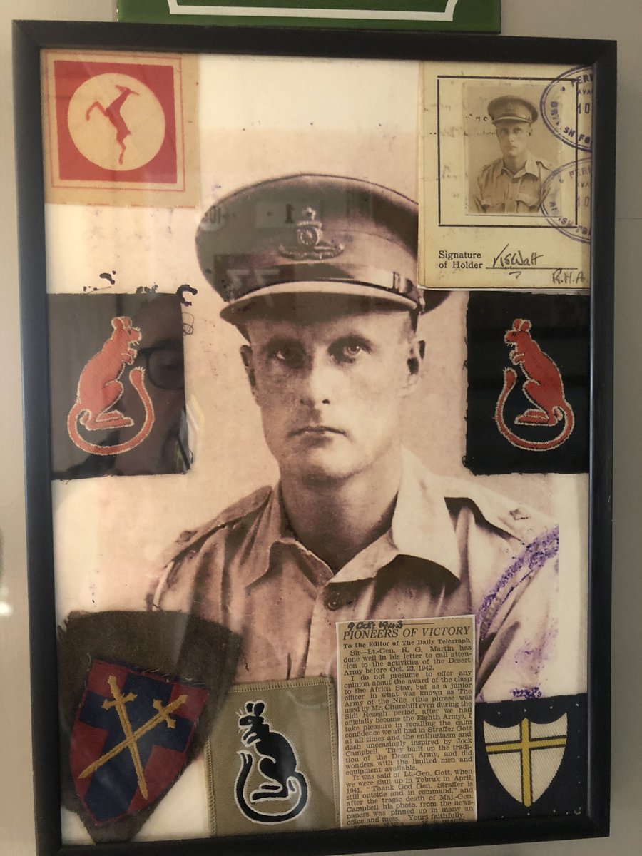 richardwatto's tweet photo. @Regt_Col_RA @rhqra @3RHA @HexhamAbbey @Airbornegunners @4RegtRA @1stRegiment_RHA @26Regiment_RA @101RegtRA Th IR mentions @3RHA re-rolling to MLRS, - my late dad, Capt KS Watt was at Sidi Rezegh with Ward Gunn VC, Brigs Gott and Jock Campbell in Support Grp, he’d be fascinated on how #3rha are doing these days if he was alive - he started in D Bty as a 2Lt 👍🏻 @bcerha1914 #ubique https://t.co/mASmAqhES9