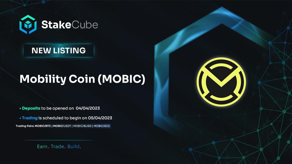 stakecube's tweet photo. Welcome to StakeCube, @CoinMobility!

$MOBIC will soon be listed on the platform and available on the exchange. https://t.co/TMDY37nui0