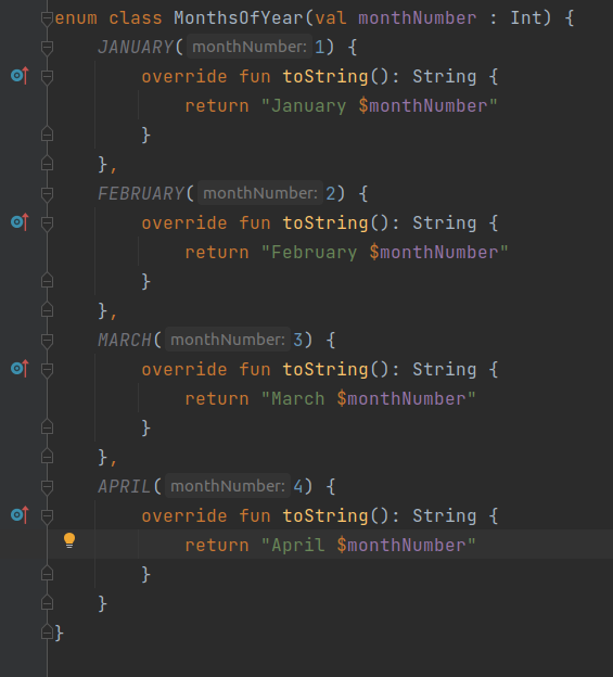 dev_abhisek30's tweet photo. Kotlin code After Compiling it is converted to the JVM bytecode and then decompiled the bytecode to the Java code.  
In Java Code we can see every enum constant is a static final classes which can't instantiated &amp; modified that is why we don't create objects of enum constants. https://t.co/pSzHtJZ9kw