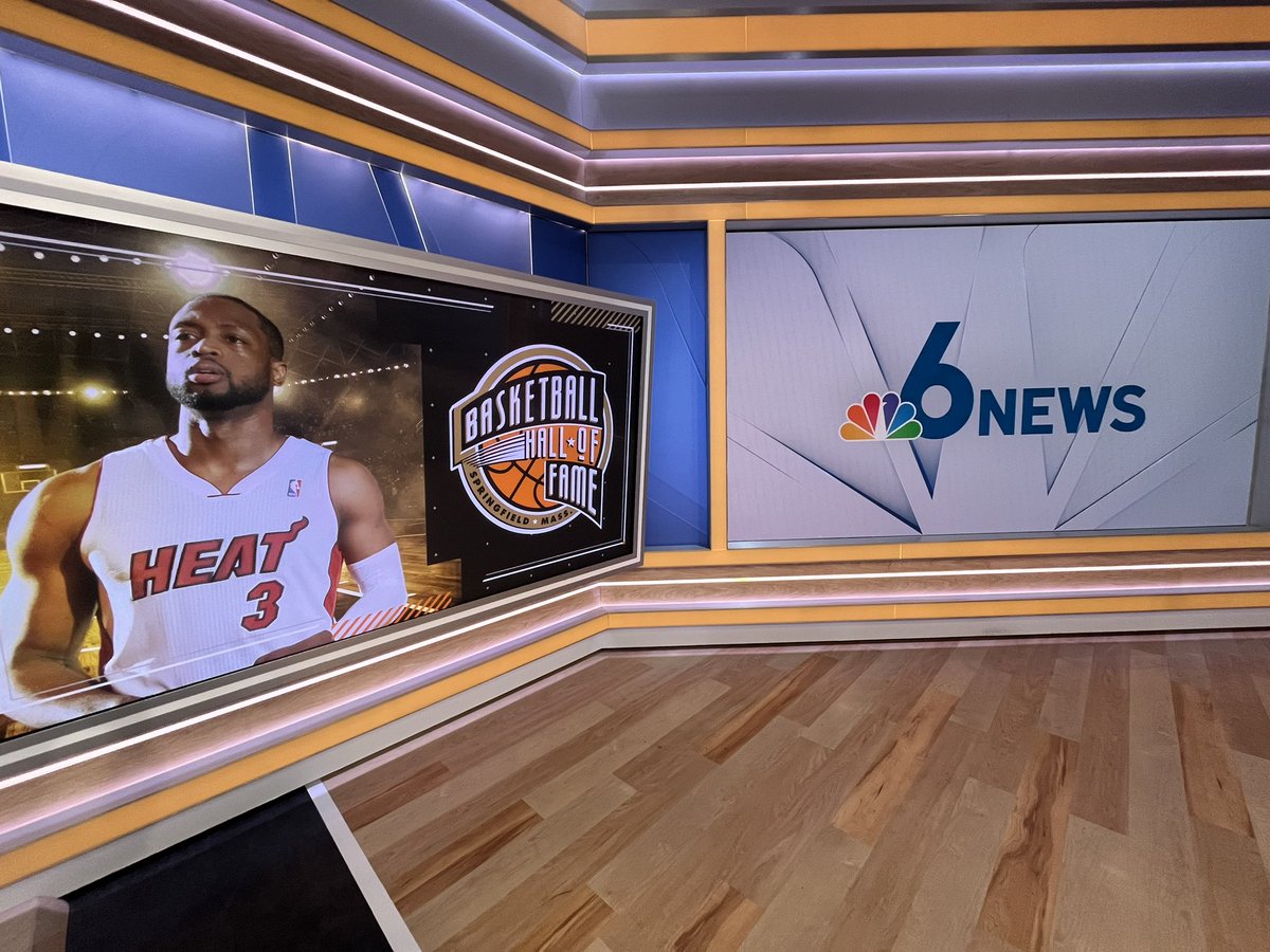 CherneyAmharaTV's tweet photo. Looking back on some #HeatHistory this morning as we mark this #HOF induction #DWADE… We are live now @nbc6 https://t.co/Dc0oURBgYQ