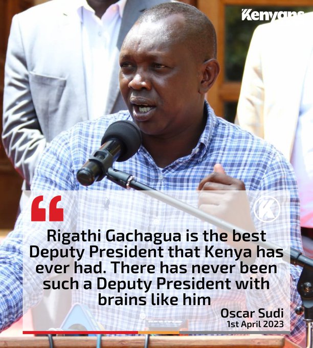 Oscar Sudi: 'Rigathi Gachagua is the only DP with brains that Kenya has ever produced.' I wouldn't add anything on this, mhesh you're absolutely right about this!! 
Chebukati|| #MaandamanoMonday|| Dj Brownskin|| Cafe Ole Kisumu|| #MegaMonday|| Eldoret||