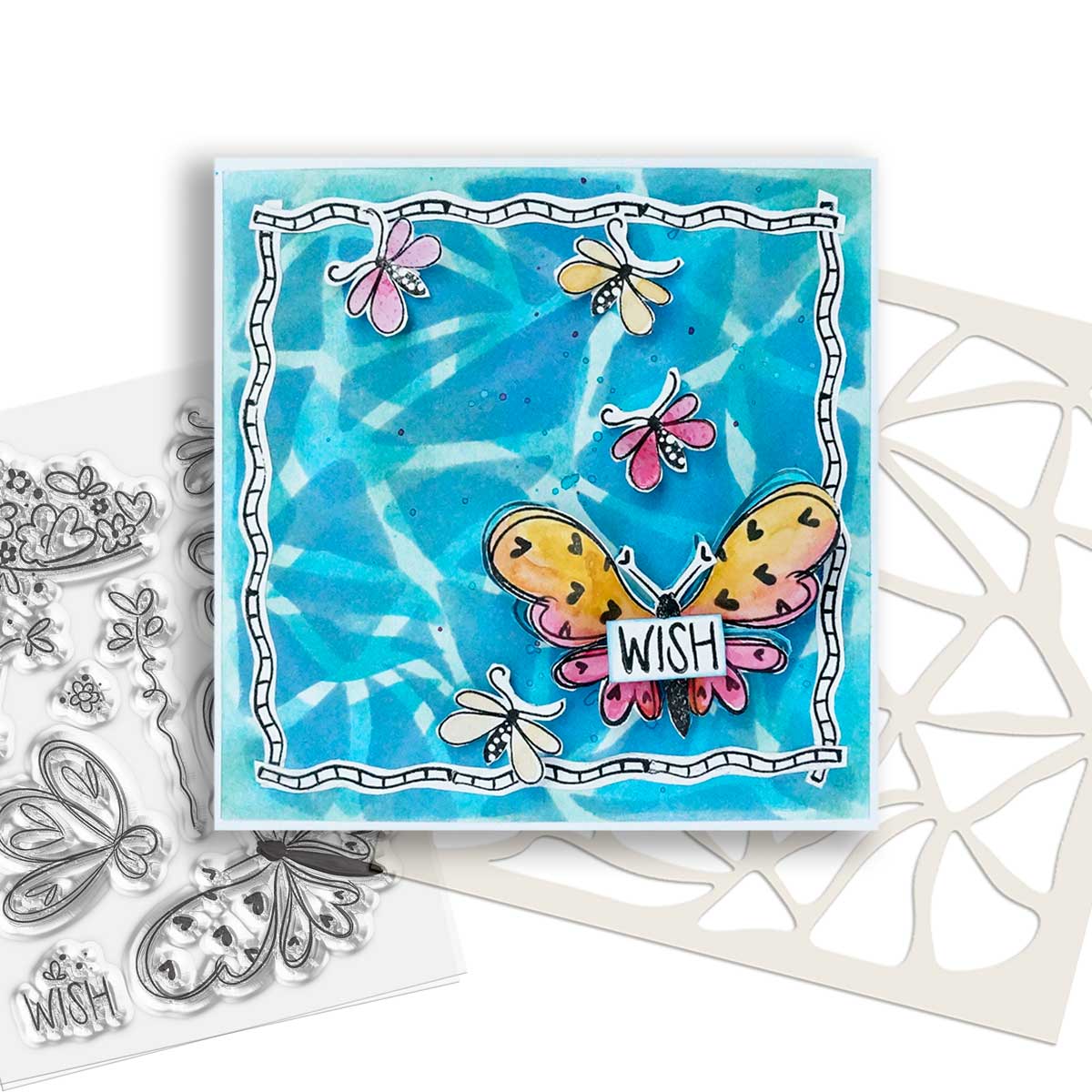 Polka_doodles's tweet photo. This brand NEW Tangled layering stencil is the secret behind creating this amazing layered butterfly card using the Hearts and Flowers collection! 🦋 #stencilcraft #cardmaking #handmadecards #craft #crafty #creativecardmaking #stamping https://t.co/qZlpuCKFaw https://t.co/SEbQrUXF1l