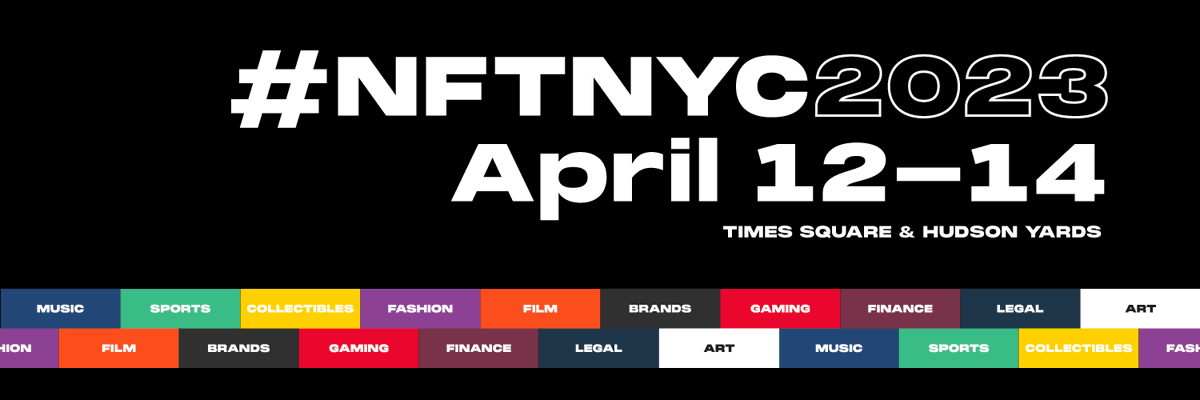 #NFTNYC is 10 days away, secure your tickets and check out the excellent list of panel speakers &amp; sessions here now: NFT.NYC/Program

From Legal, Art. Community, Brands to Gaming - we have it covered. There's a topic for everyone at #NFTNYC2023!