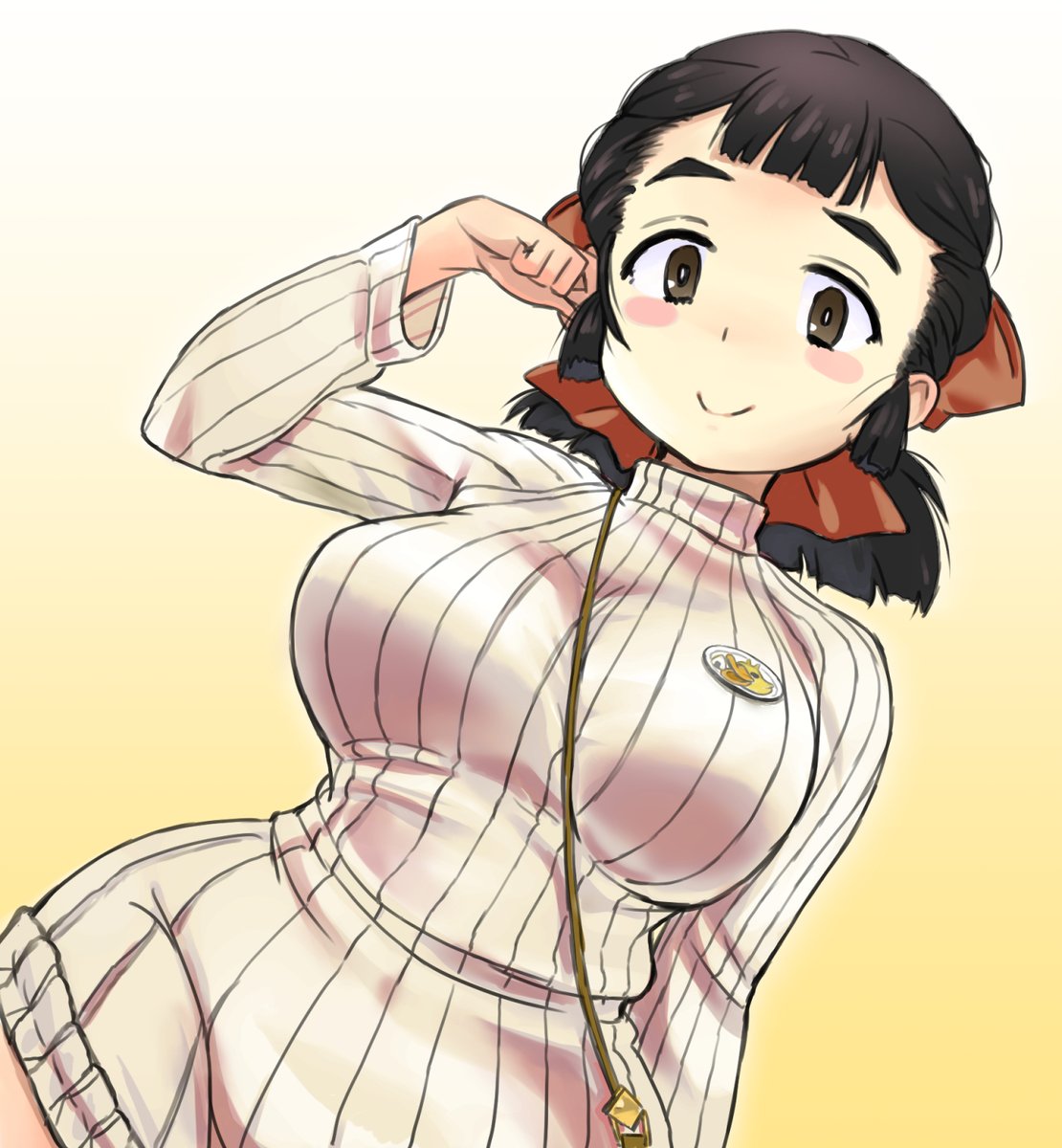 「タツちゃんピン おにぎりカモさんバッヂは友情バッヂ」|なべゆ@C102(土)東34a🧊のイラスト