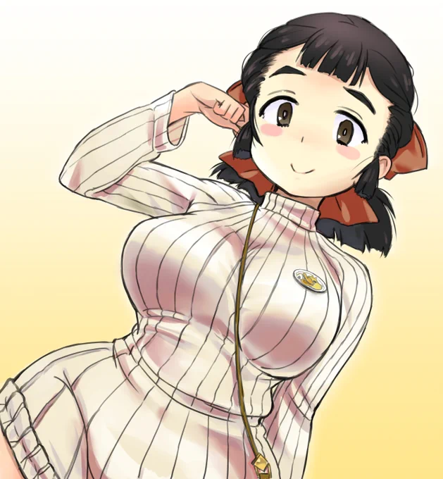 タツちゃんピン おにぎりカモさんバッヂは友情バッヂ