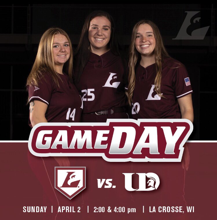 UWLSOFTBALL's tweet photo. game day on a Sunday. nothing better. https://t.co/jPm3jkLYCd