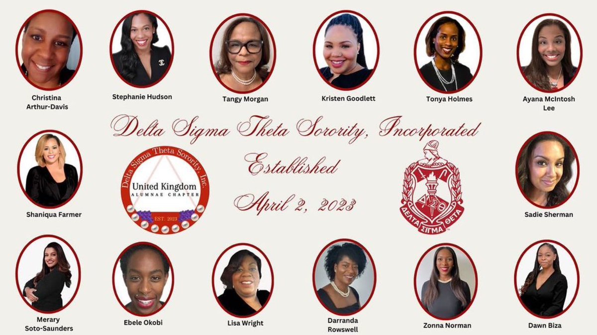 The Dynamic & Historic Eastern Region welcomes another new international chapter to our illustrious sisterhood!! We are proud to announce that the United Kingdom Alumnae Chapter was chartered today and became our organization’s chapter #1063!