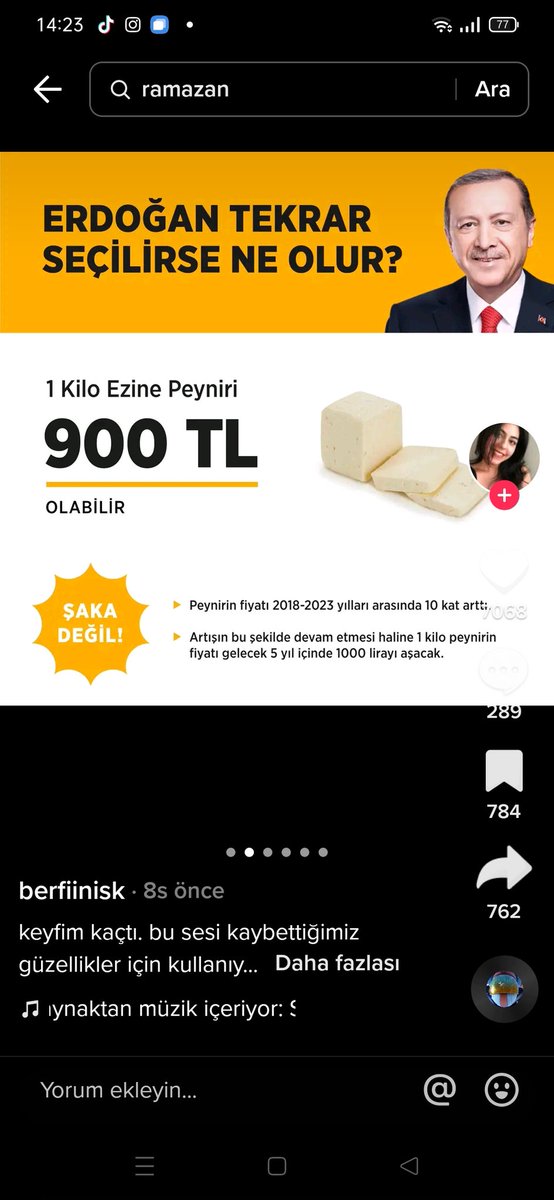 Tiktok'ta 64 takipçisi olan bir hesap dün paylaştığım afişleri paylaşıyor ve afişler 80 bin görüntülenme alıyor.

Aynı görsellerin çok takipçili hesaplar tarafından paylaşıldığını düşünün.
