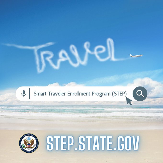 Department of state on twitter traveling outside the u s sign up