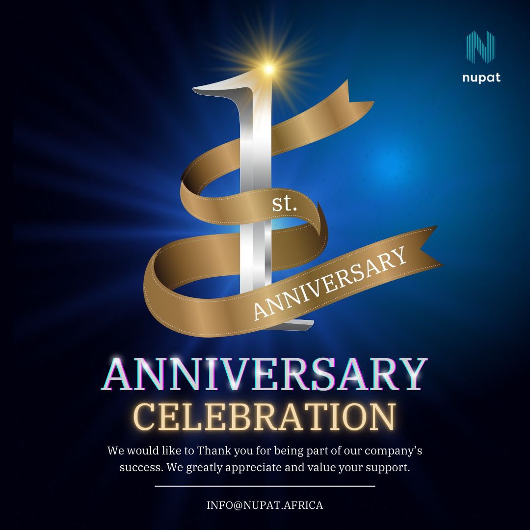 02/04/23 - We are Officially one today. Thank you to all the members of our community; we are super grateful for your support so far. 

#oneyearanniversary #nupattechnologies