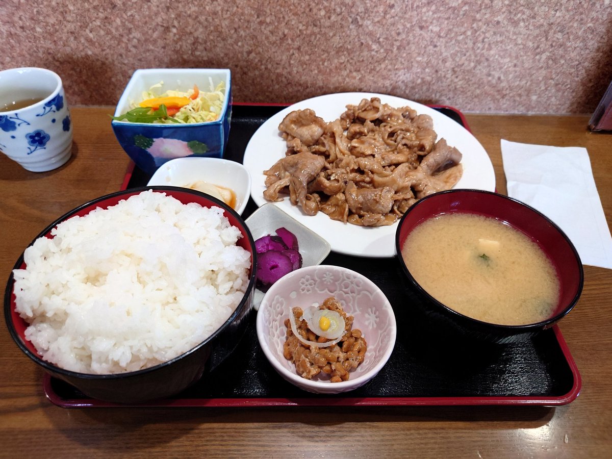 mitake_PSO2NGS's tweet image. 行きつけの定食屋さん行ってきた