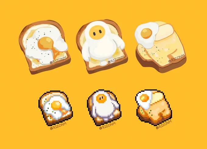 イラレ絵とドット絵 