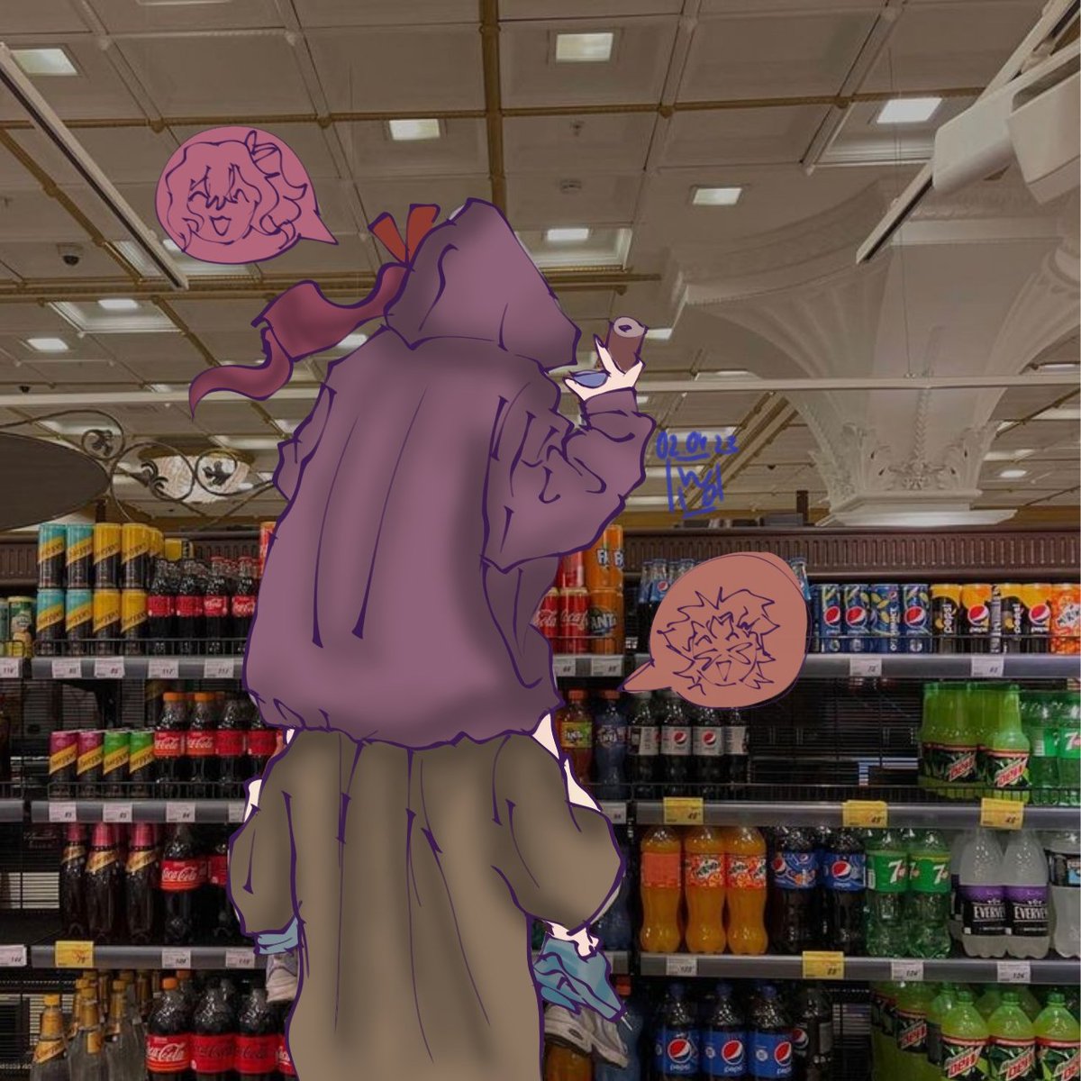 1wwwwo's tweet photo. Teruko and Fukuchi decided to walk around the mall

#bsdfanart 
#bsd
#bsdTeruko
#teruko 
#Fukuchi 
#TerukoFukuchi
#Bsd https://t.co/qUcXSSABmI