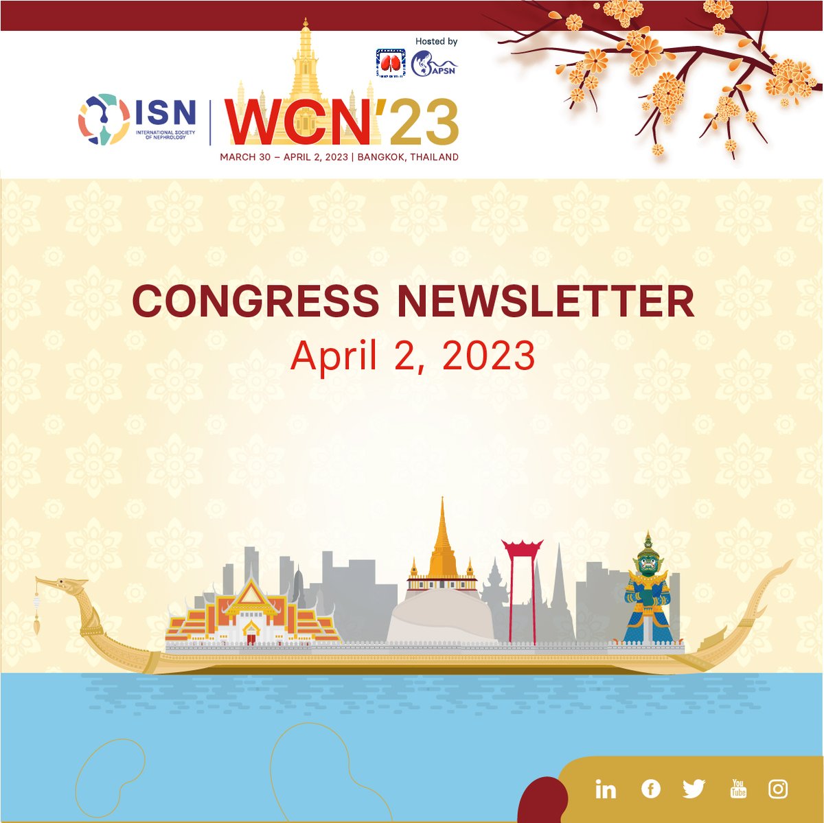 ISNWCN's tweet photo. Our #ISNWCN daily newsletter is out:

•The ISN General Assembly Meeting with the introduction of new ISN President-Elect Marcello Tonelli @cellotonelli
•Announcement of WCN’24
•WCN interviews
•Photos of the day
•and more!
Check it: https://t.co/bDJhqMyLv5

#ThisIsISN https://t.co/Co9MKn9J2f