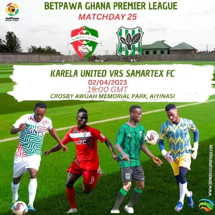 WestEndRadmn's tweet photo. M-A-T-C-H     D-A-Y

🏟 CAM Park, Aiyinase
📆 2nd April 2023
⏱ 3:00 pm
🏆 BetPawa Premier League https://t.co/UNKopeN8cQ