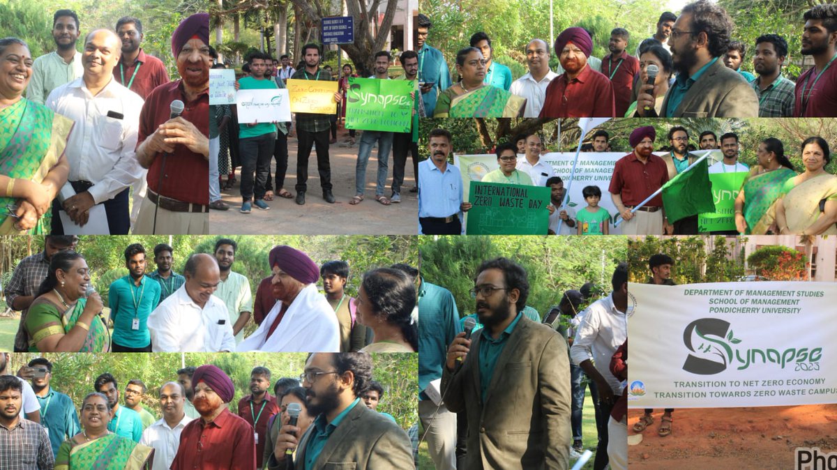 dmspondiuni's tweet photo. Exciting news! Our Pledge &amp; Rally event as part of Synapse 2023 at Pondicherry University was a huge success! It's amazing to see so many people take the pledge to adopt sustainable practices and reduce their carbon footprint. Let's keep the momentum going towards cleaner future! https://t.co/6qUNnYOrc9