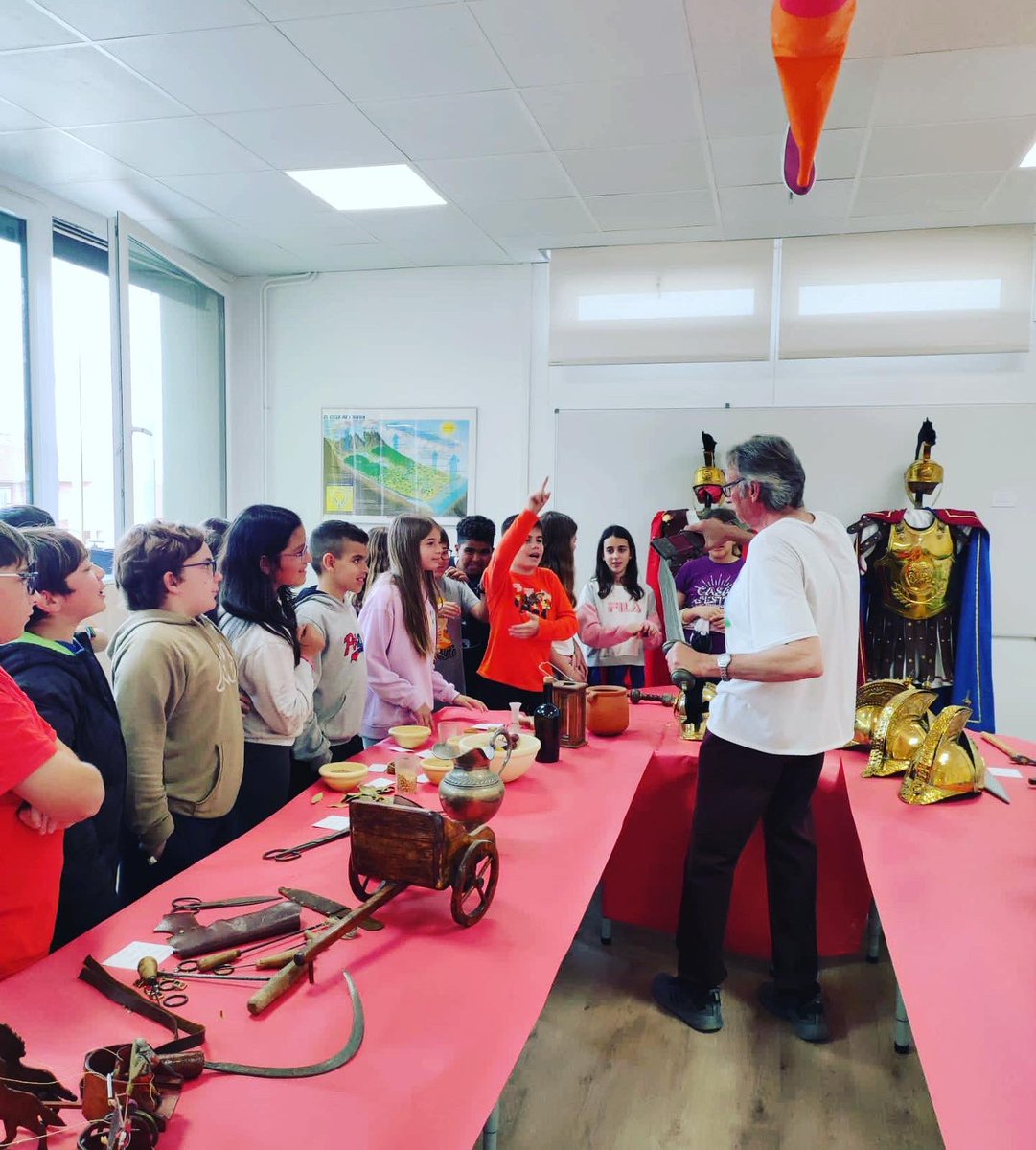 Exposició de l’Antiga Roma amb en Julio! Moltíssimes gràcies😊