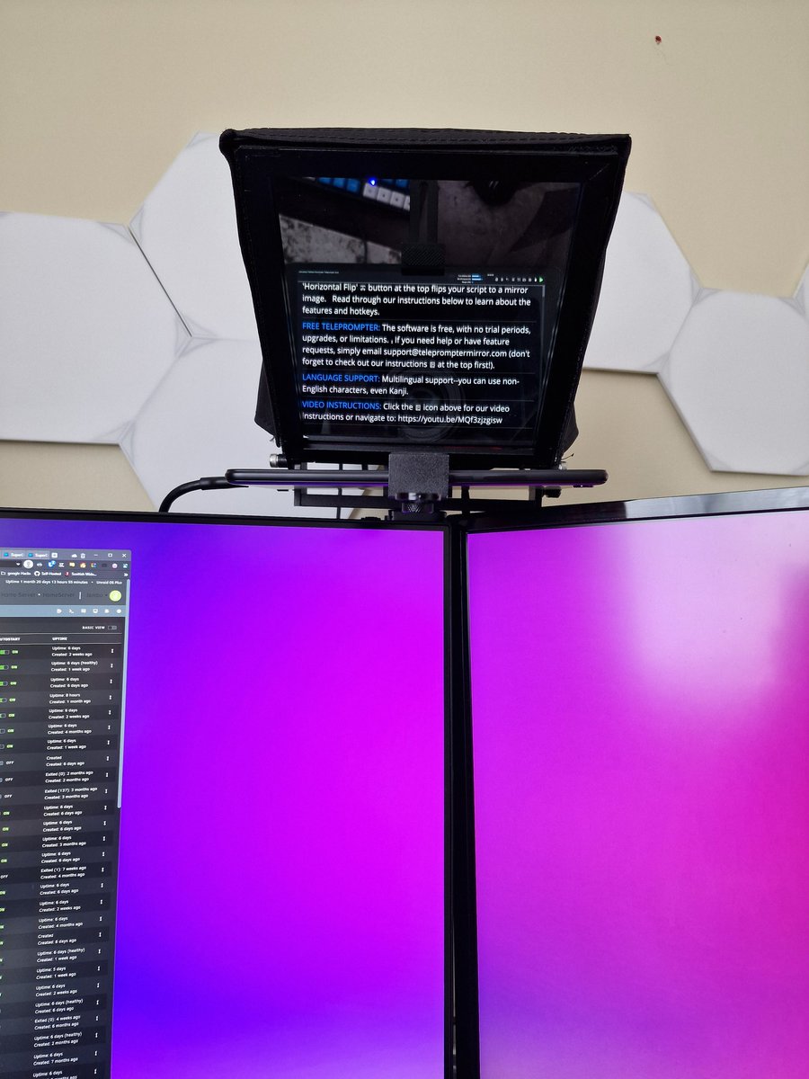 TheJambo's tweet photo. @LinusTech Game changer for me and possible content for you. Teleprompters for home use. Banging for eye contact in meetings and ofc great for presentations. 
Bought for £25/$31 and an old android tablet with SuperDisplay Beta. https://t.co/zJhb51SkRS