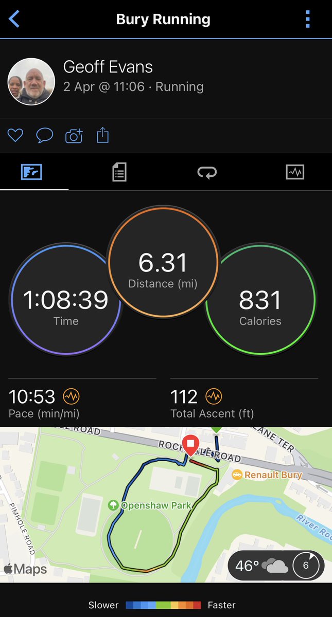 GeoffEvansTutor's tweet photo. First 10k for a while - lovely sunny morning for a gentle run 🏃🏼‍♂️🏃🏼‍♂️ https://t.co/7vZerScpuX