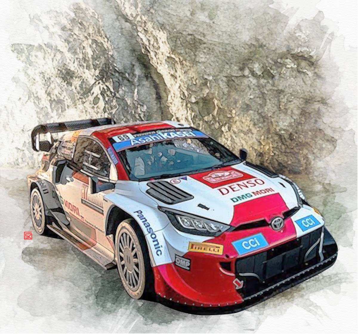 #TOYOTA #WRC #YarisWRC #イラスト #クルマイラスト #車好き #車好きな人と繋がりたい  #イラスト好きな人と繋がりたい
