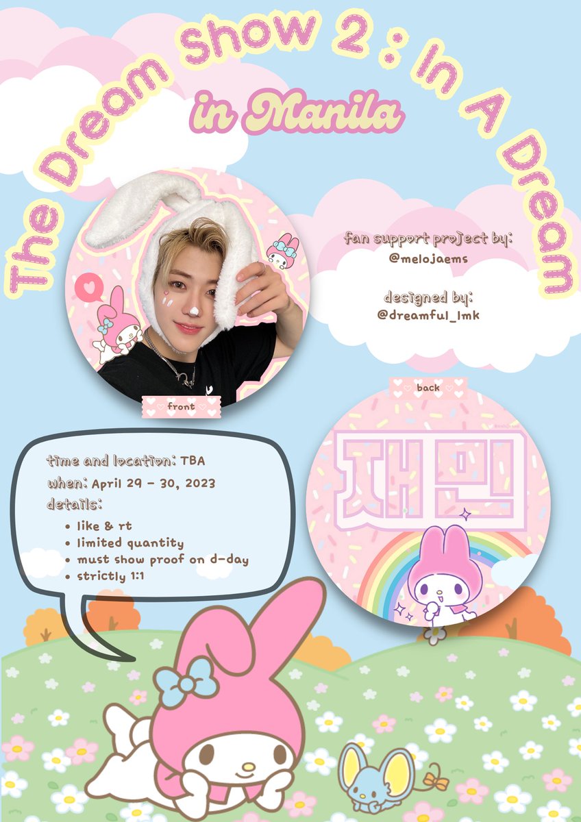 THE DREAM SHOW 2 in Manila ♡
jaemin fan support project by <a href="/melojaems/">💕</a>

my melody jaemin 🩷

♡ mbf, like &amp; rt this tweet
♡ show proof on d-day
♡ strictly 1:1 only due to limited qty
♡ exact venue and time: tba

#TDS2inManila
#THEDREAMSHOW2_in_MANILA