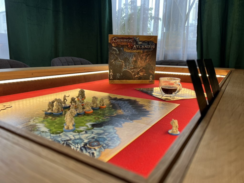 CMieleniewski's tweet image. Today we play Guards of Atlantis on The Board game table model MISSION #guardsofatlantis #boardgametable #boardgame #tabletopgames