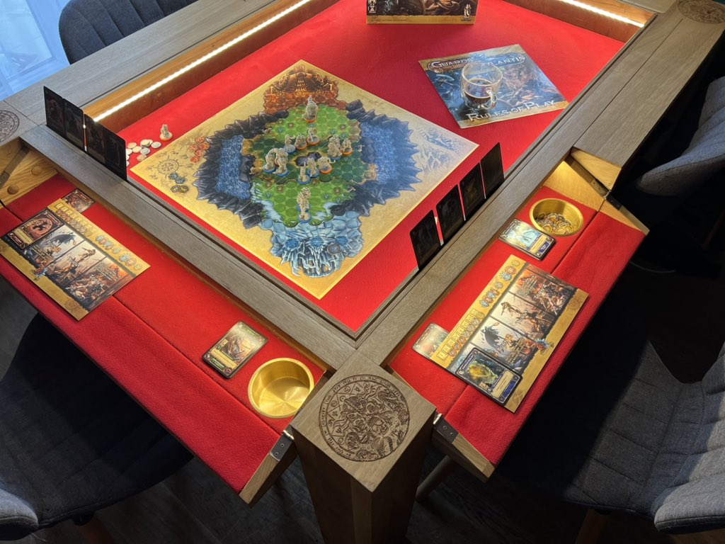 CMieleniewski's tweet image. Today we play Guards of Atlantis on The Board game table model MISSION #guardsofatlantis #boardgametable #boardgame #tabletopgames