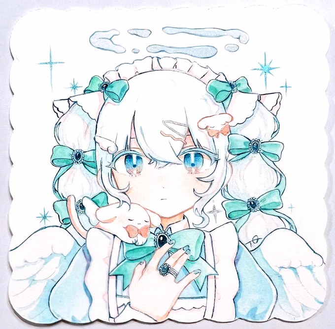 #春の創作クラスタフォロー祭 #絵かきさんと繋がりたい 天使!描きます! 