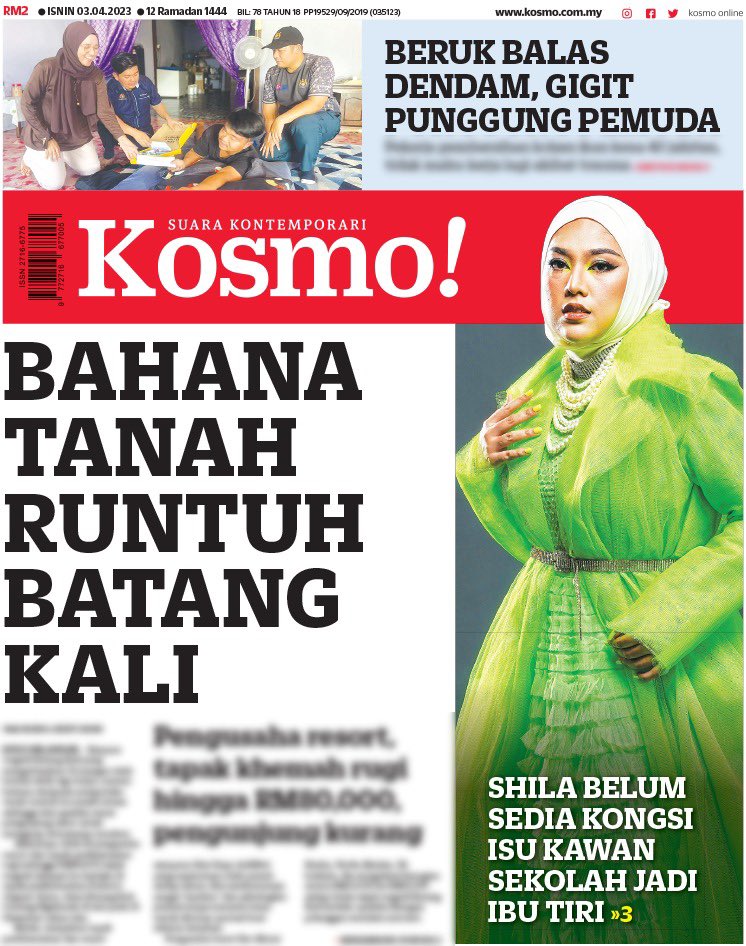 kosmo_online's tweet photo. Akhbar Kosmo! esok (Isnin)
Jangan lupa dapatkan akhbar ini di kedai-kedai berdekatan.
#kosmo #belikosmo #kosmoisnin https://t.co/htinwjaClP