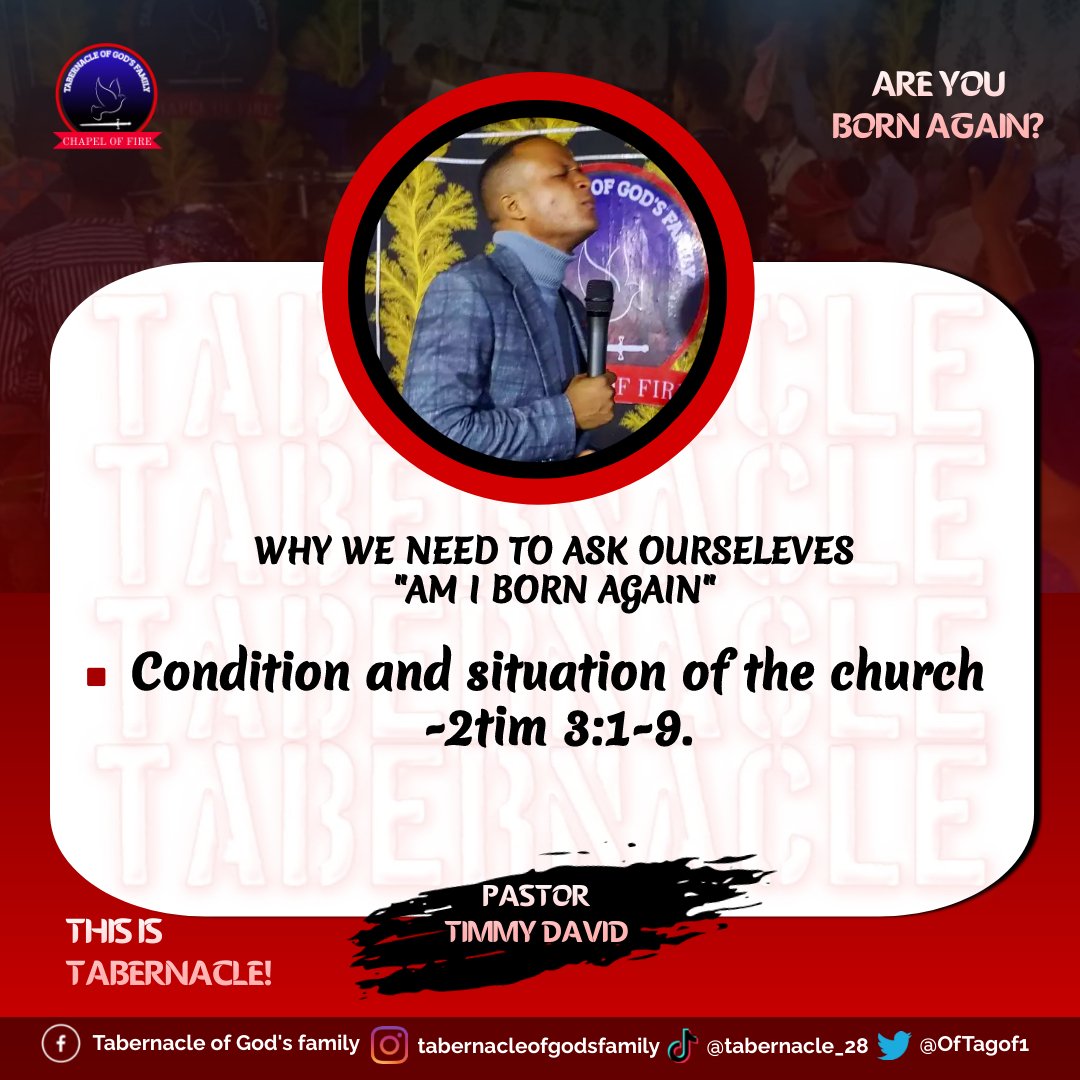 FGCCworldwide's tweet photo. Excerpts from second service.
This is a timely message from God to his Dear people, we are in a season to verify if we are still in God <2 Corinthians 13:5.
#Tagof
#Excerpts
#Secondservice
#strategyforachievement
#Greatlight
#Pastortimmydavid https://t.co/rZAtheTL0y