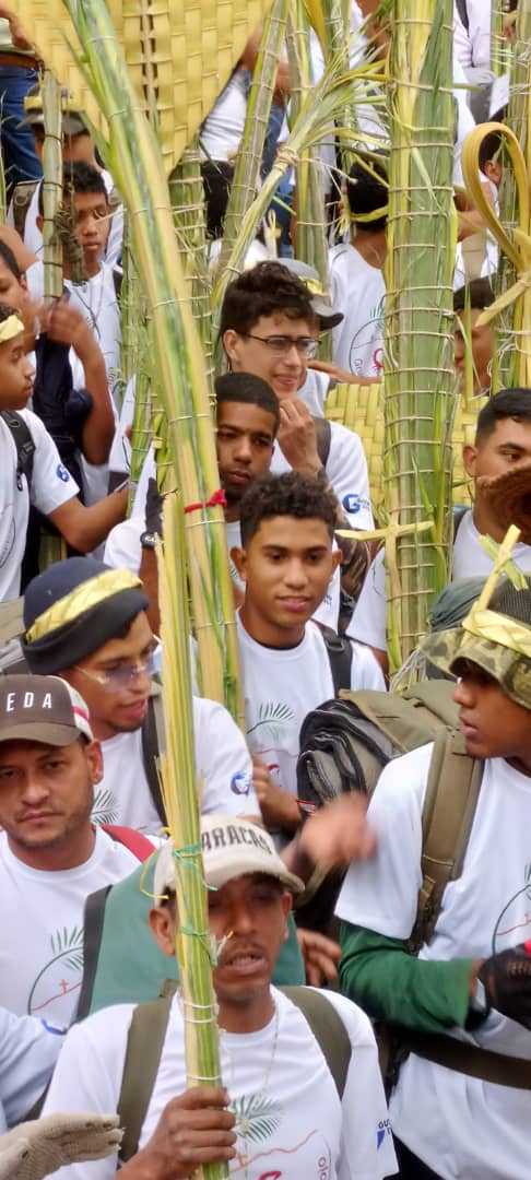 avila_extremo's tweet photo. Bajada de los #Palmerosdechacao de #Elavila o #warairarepano pasando por varias zonas de #chacao hasta llegar a la iglesia para ser bendecidas. #semanasanta https://t.co/hke5lciEHc