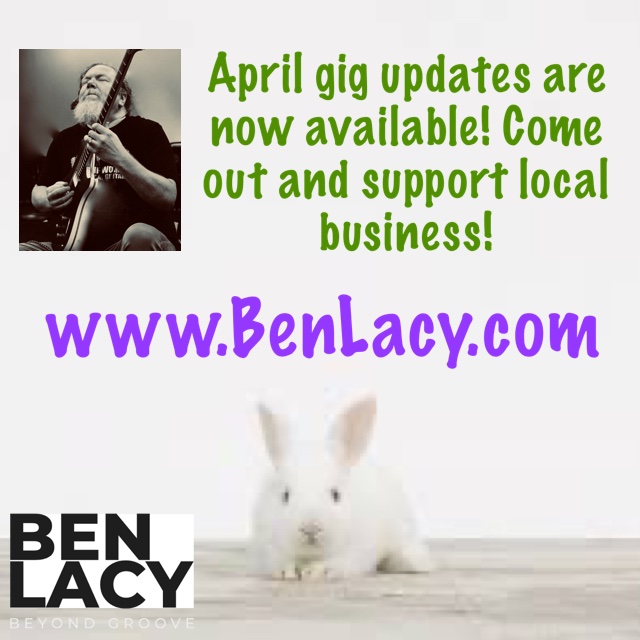 We updated benlacy.com, come out and see me! #benlacy #lexingtonKY #bunny #sologuitarist