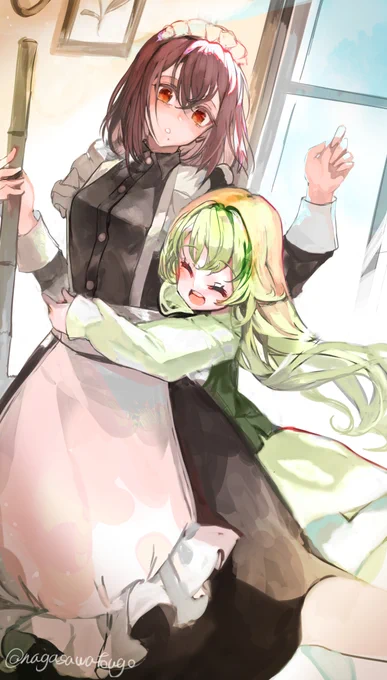 普段無口なメイドさんとお嬢様ちゃん 