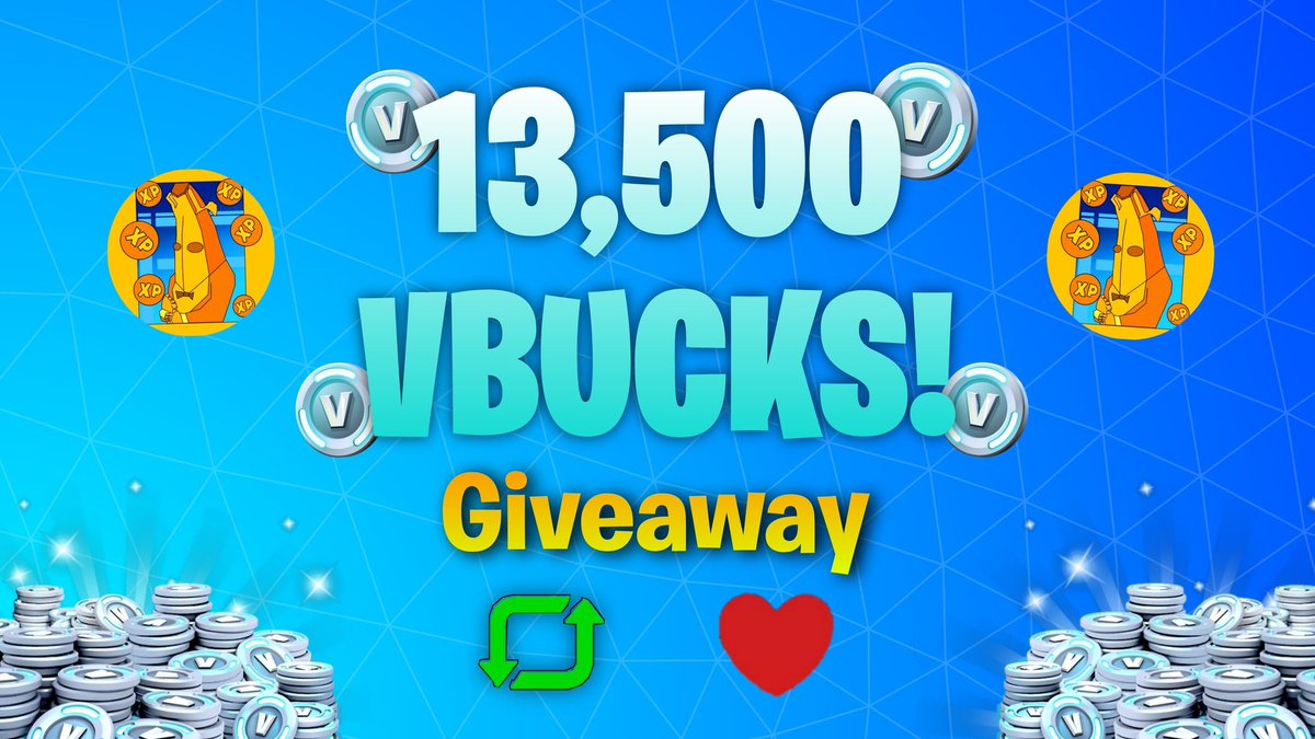 _Ast_Roid's tweet photo. 13 500 Vbucks Giveaway!🎉🎁 #Fortnite 
 
 How to enter :

 ♥️ &amp; ♻️ This tweet
✅ Follow @_Ast_Roid
👥Tag 2 friends

winner will be announced 10/04
   
Good luck! https://t.co/e7gyYG6gW2