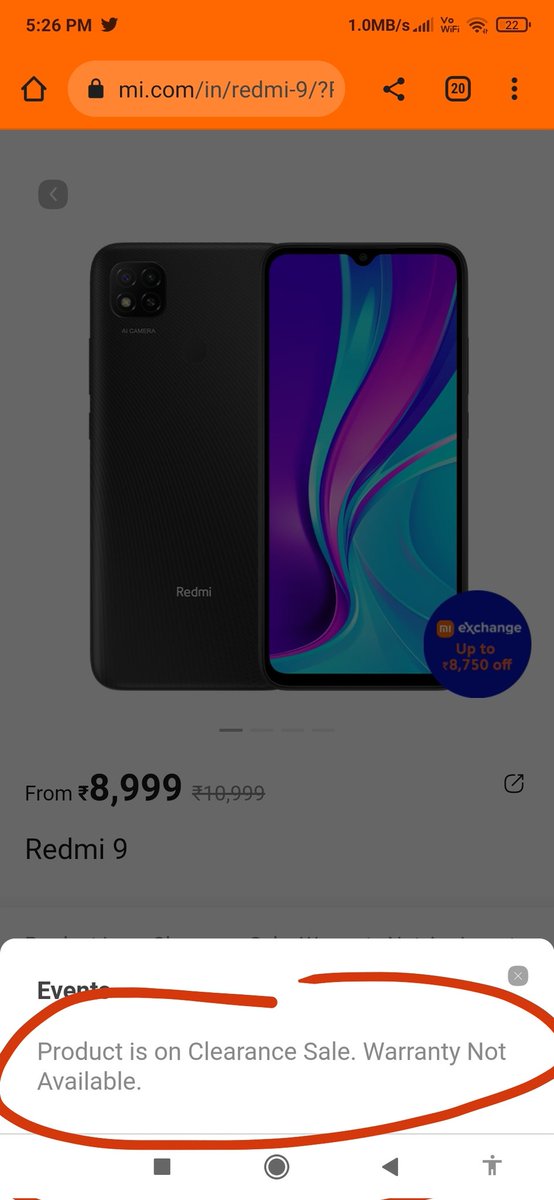 TechDekhoji's tweet photo. SURPRISE SURPRISE SURPRISE 😱😱

@RedmiIndia not GIVING WARRANTY on smartphone which they clearing out? 

Do check before buying Redmi Old Phones !! Retweet Appreciated ❤️ https://t.co/M4rP59NTBO