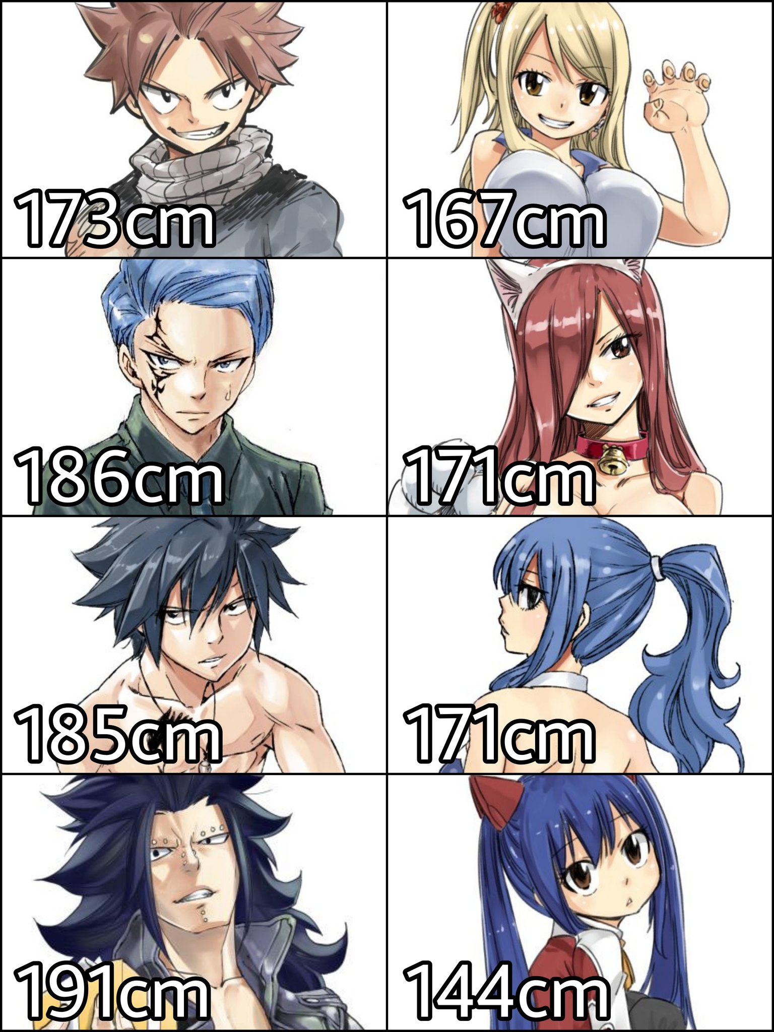 Fairy Tail: Every Main Character's Age, Height, And Birthday