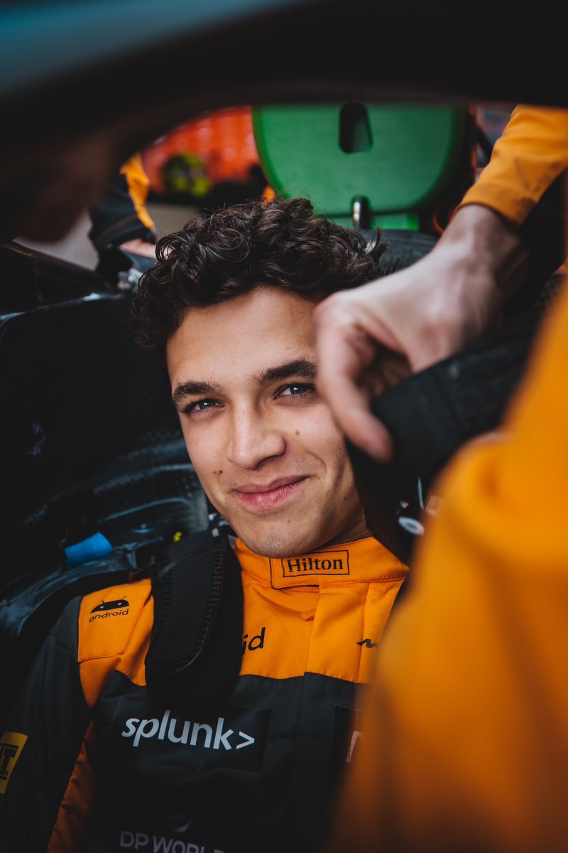 LandoNorris's tweet photo. P6, points on the board, pizza shapes in the bag. Happy days https://t.co/IhLJBJ8dV2